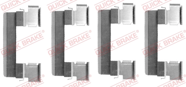 Accessory Kit, disc brake pad 109-1655