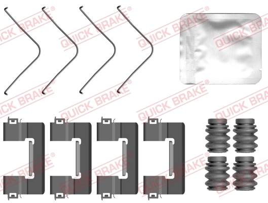 Accessory Kit, disc brake pad 109-0163
