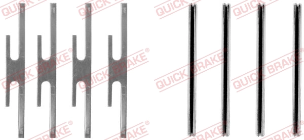 Accessory Kit, disc brake pad 109-1012