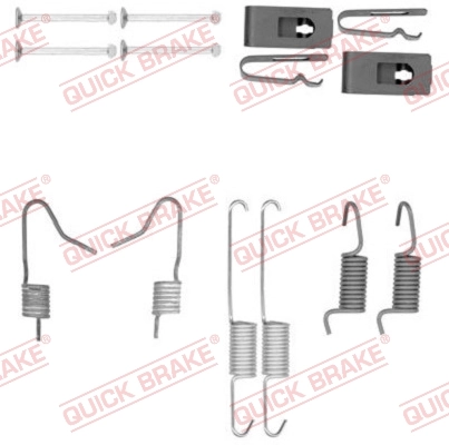 Accessory Kit, parking brake shoes 105-0898