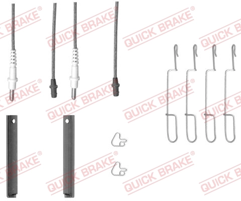 Accessory Kit, disc brake pad 109-1280X