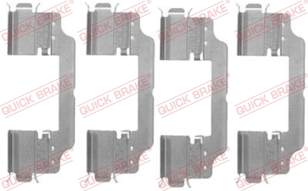 Accessory Kit, disc brake pad 109-1716
