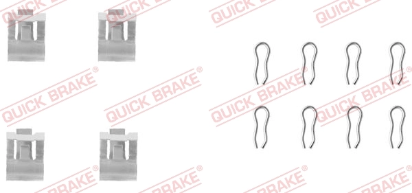 Accessory Kit, disc brake pad 109-1055