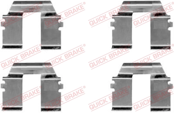 Accessory Kit, disc brake pad 109-1232