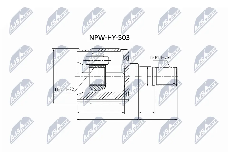 Joint Kit, drive shaft NPW-HY-503
