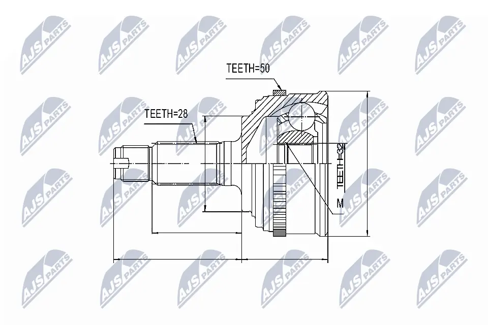 Joint Kit, drive shaft NPZ-HD-034