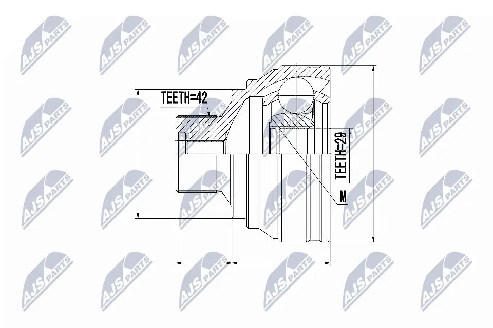 Joint Kit, drive shaft NPZ-AU-053
