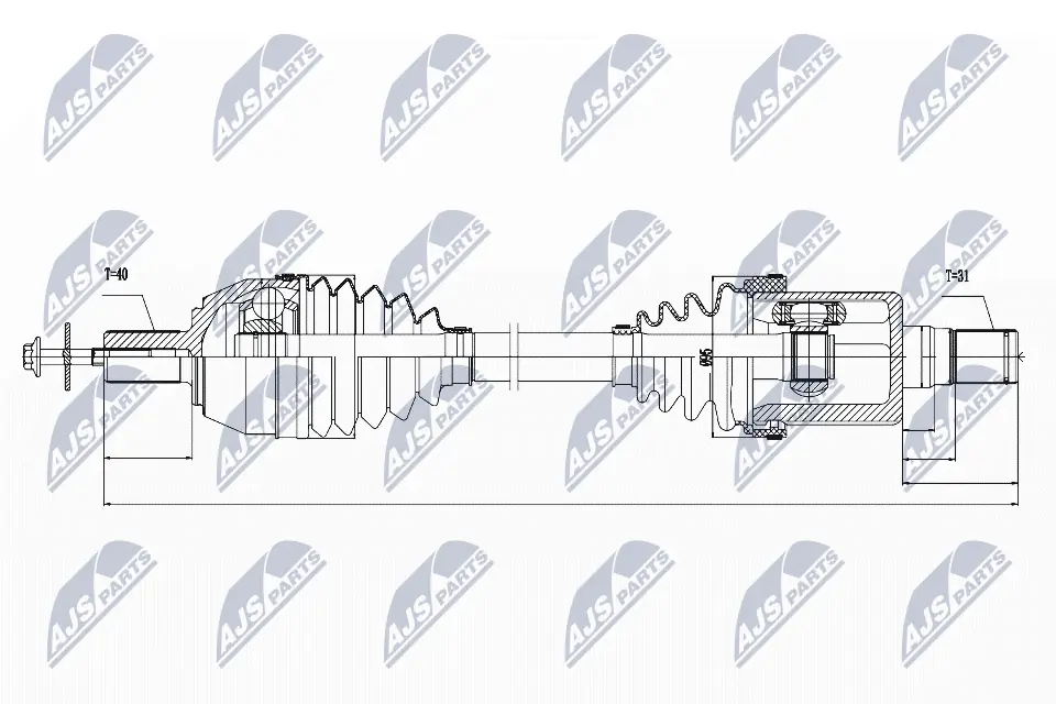 Drive Shaft NPW-VV-023