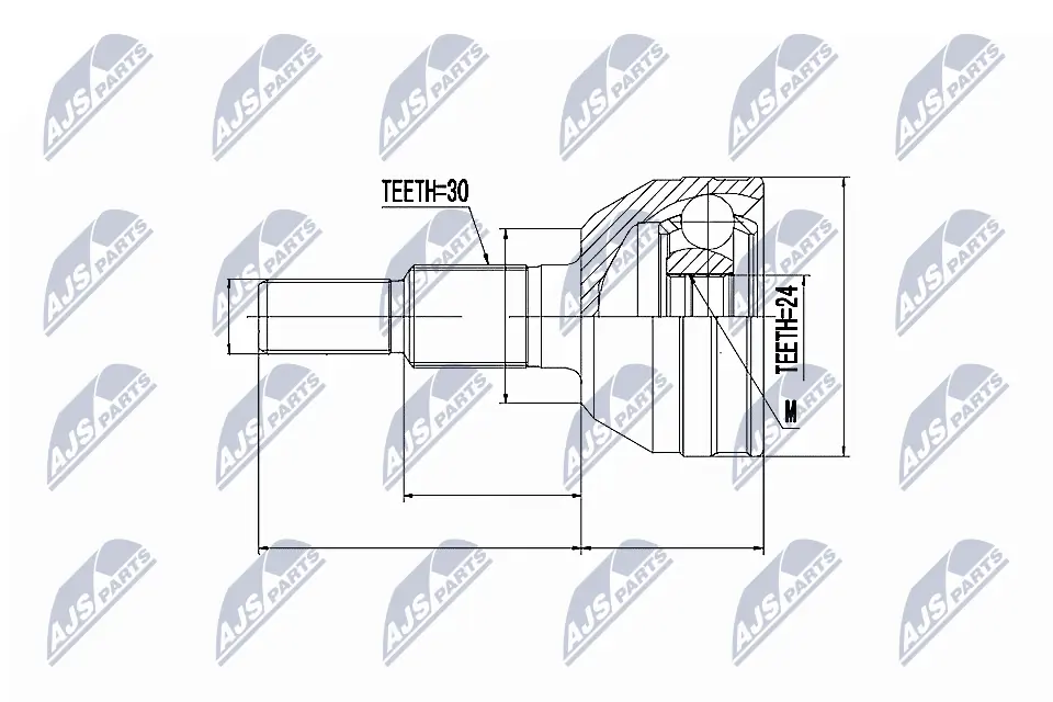Joint Kit, drive shaft NPZ-CH-020