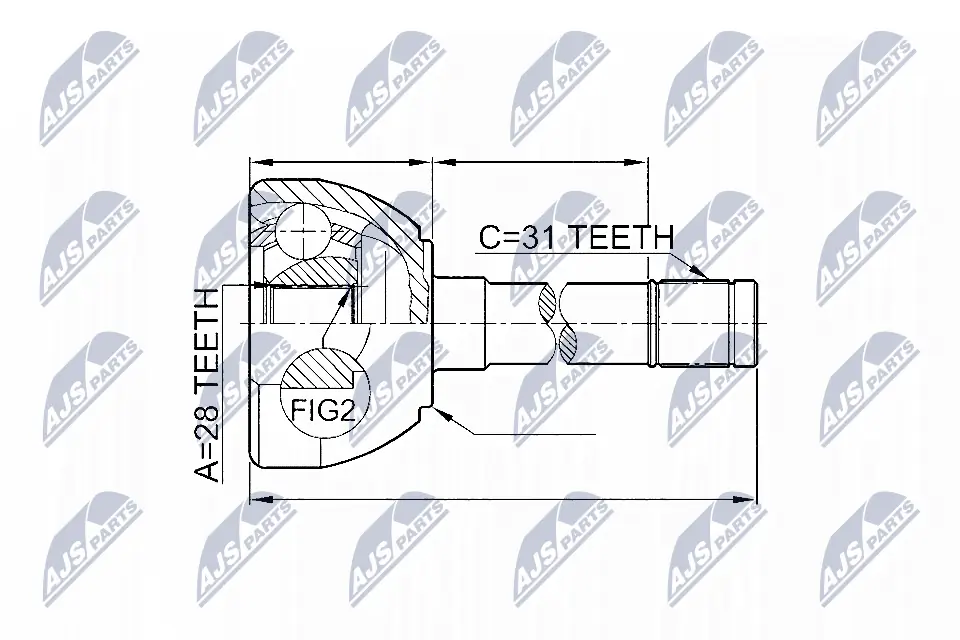Joint Kit, drive shaft NPZ-NS-049