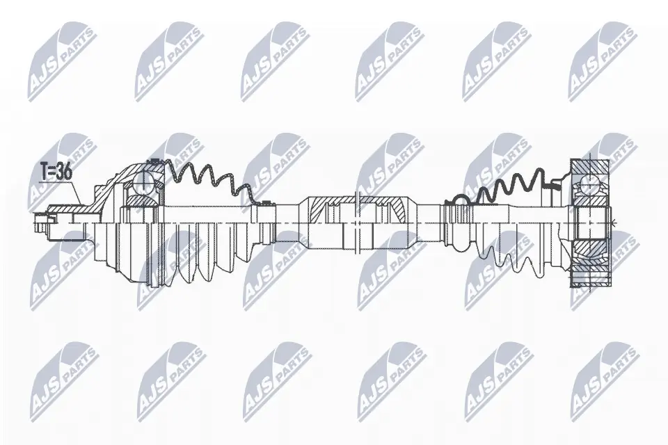 Drive Shaft NPW-VW-171