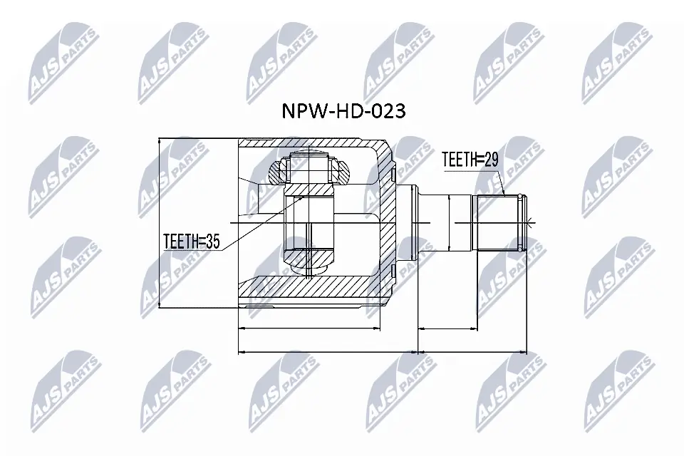 Joint Kit, drive shaft NPW-HD-023