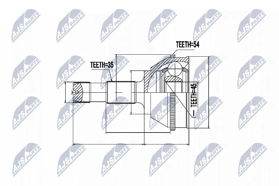 Joint Kit, drive shaft NPZ-FT-008