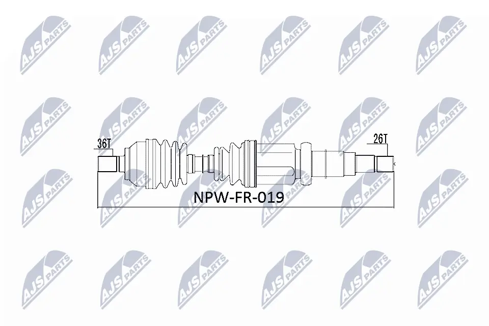 Drive Shaft NPW-FR-019