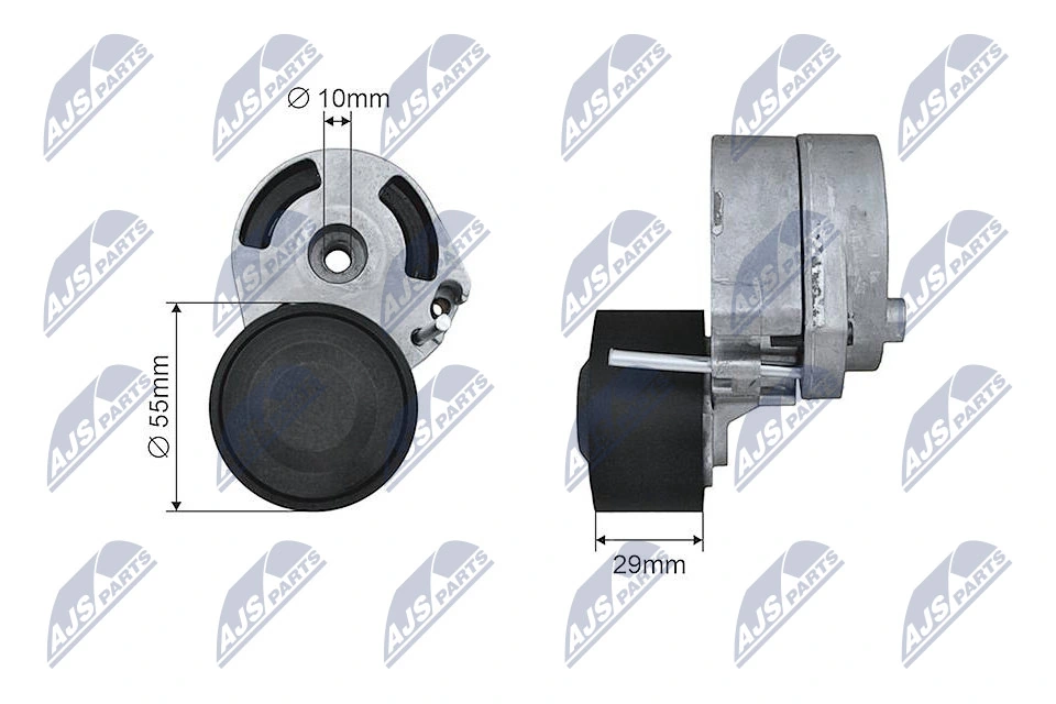 Tensioner Pulley, V-ribbed belt RNK-CT-033