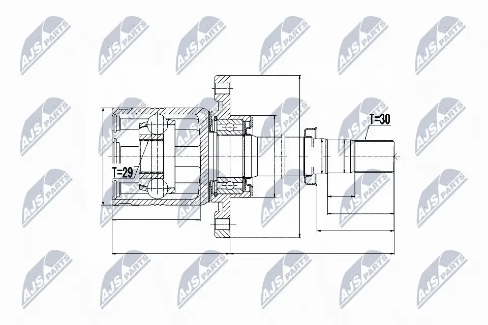 Joint Kit, drive shaft NPW-NS-051