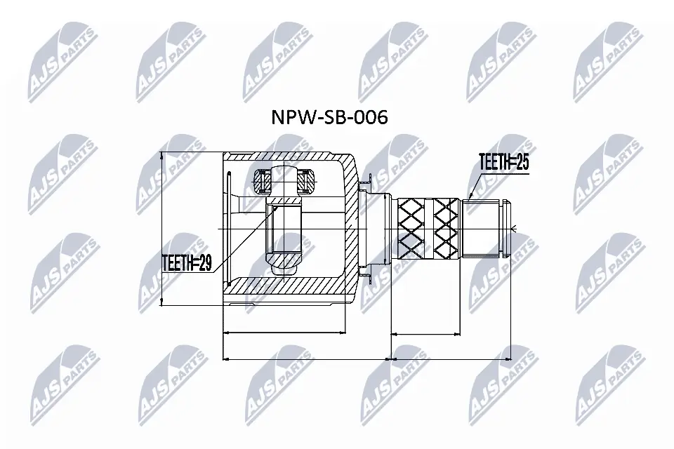 Joint Kit, drive shaft NPW-SB-006