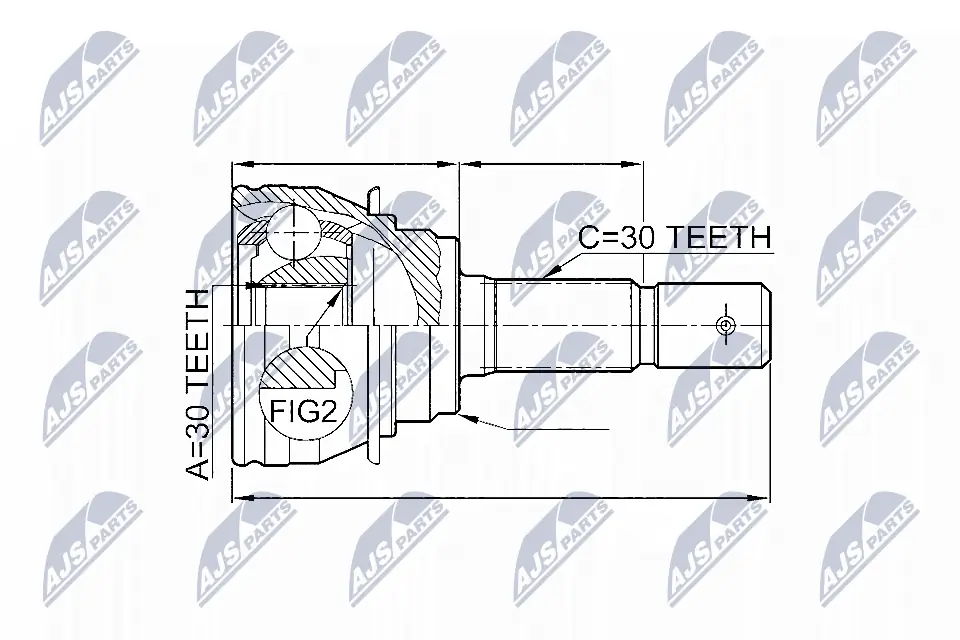 Joint Kit, drive shaft NPZ-TY-020
