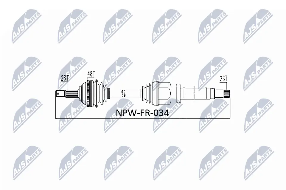 Drive Shaft NPW-FR-034