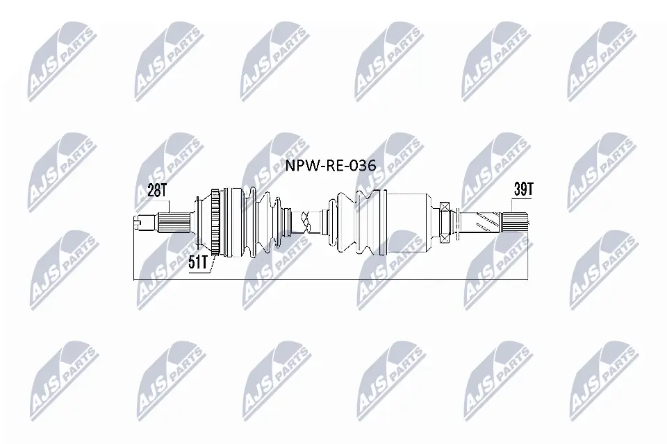 Drive Shaft NPW-RE-036