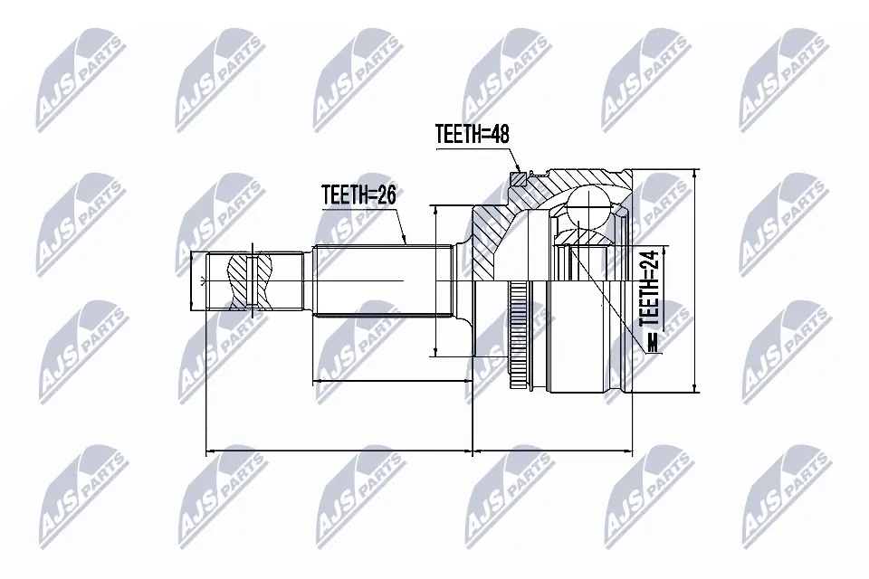 Joint Kit, drive shaft NPZ-TY-084