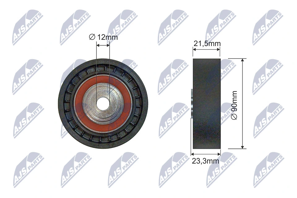 Tensioner Pulley, V-ribbed belt RNK-TY-041