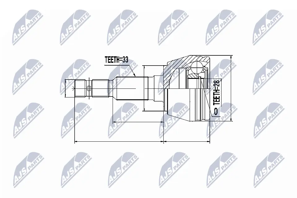 Joint Kit, drive shaft NPZ-PL-013