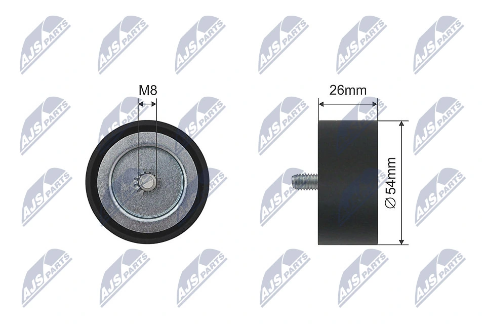 Deflection Pulley/Guide Pulley, V-belt RNK-ME-030