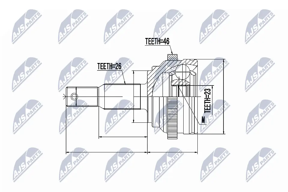 Joint Kit, drive shaft NPZ-CH-013