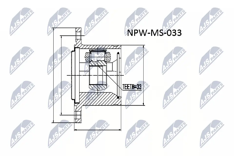 Joint Kit, drive shaft NPW-MS-033