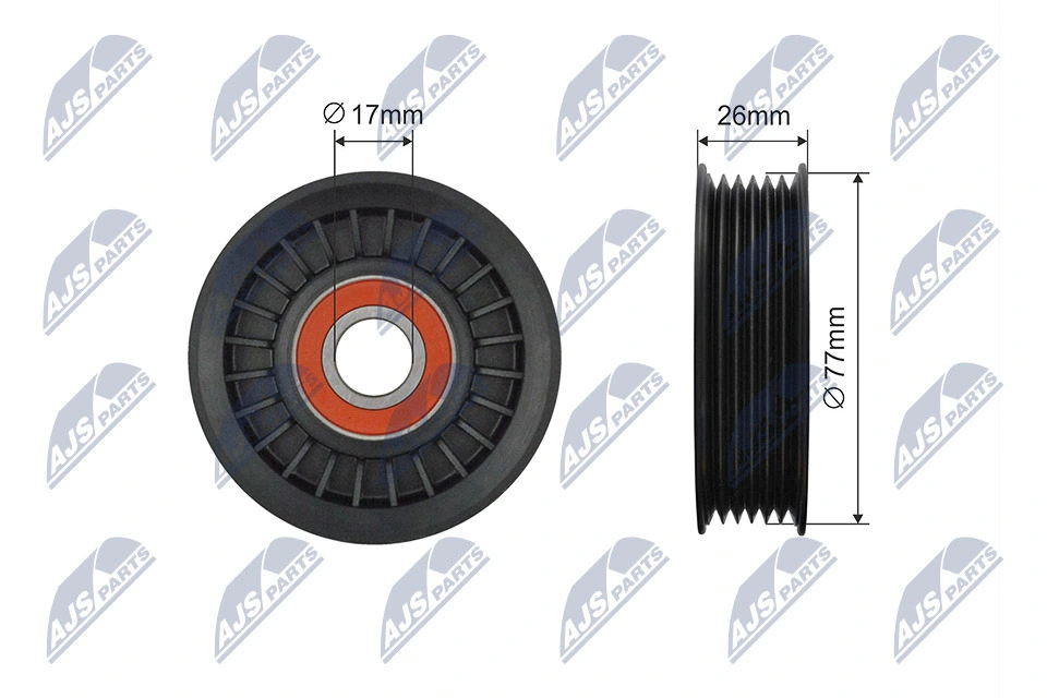 Tensioner Pulley, V-ribbed belt RNK-PL-041