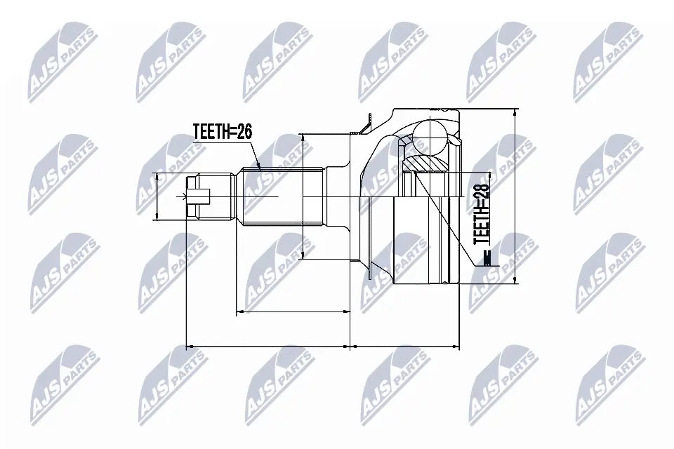 Joint Kit, drive shaft NPZ-HD-055