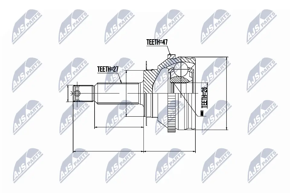 Joint Kit, drive shaft NPZ-HY-505