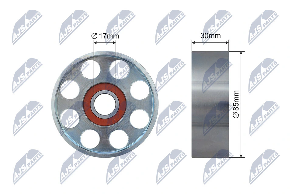 Tensioner Pulley, V-ribbed belt RNK-LR-014