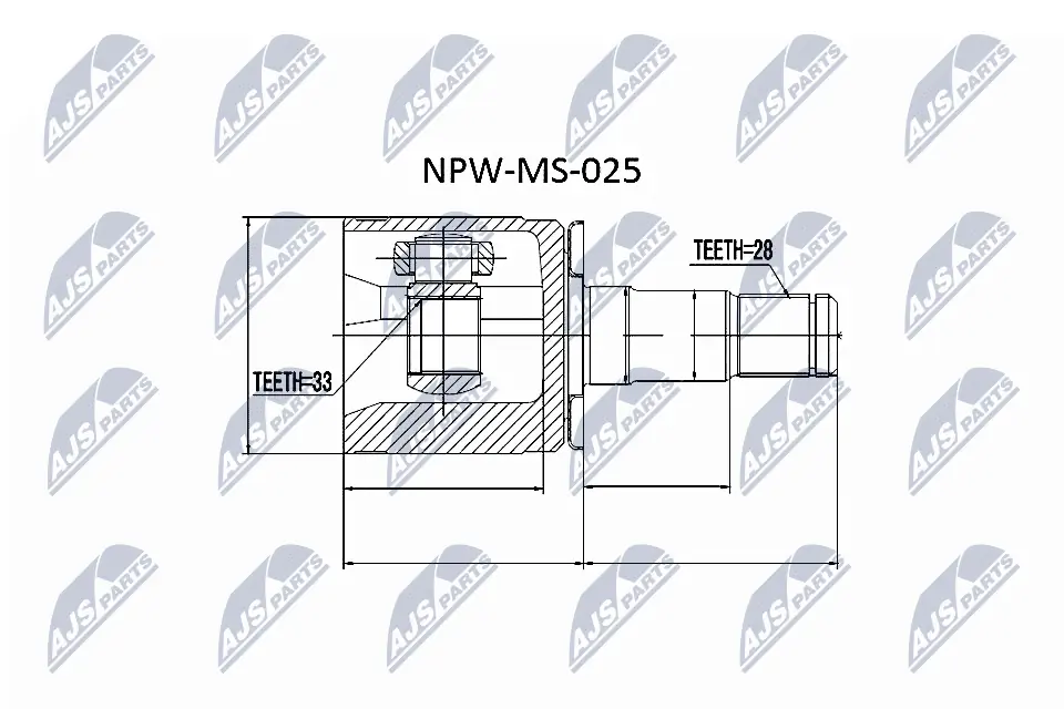 Joint Kit, drive shaft NPW-MS-025