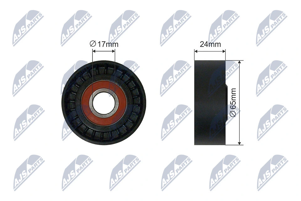 Tensioner Pulley, V-ribbed belt RNK-AU-057