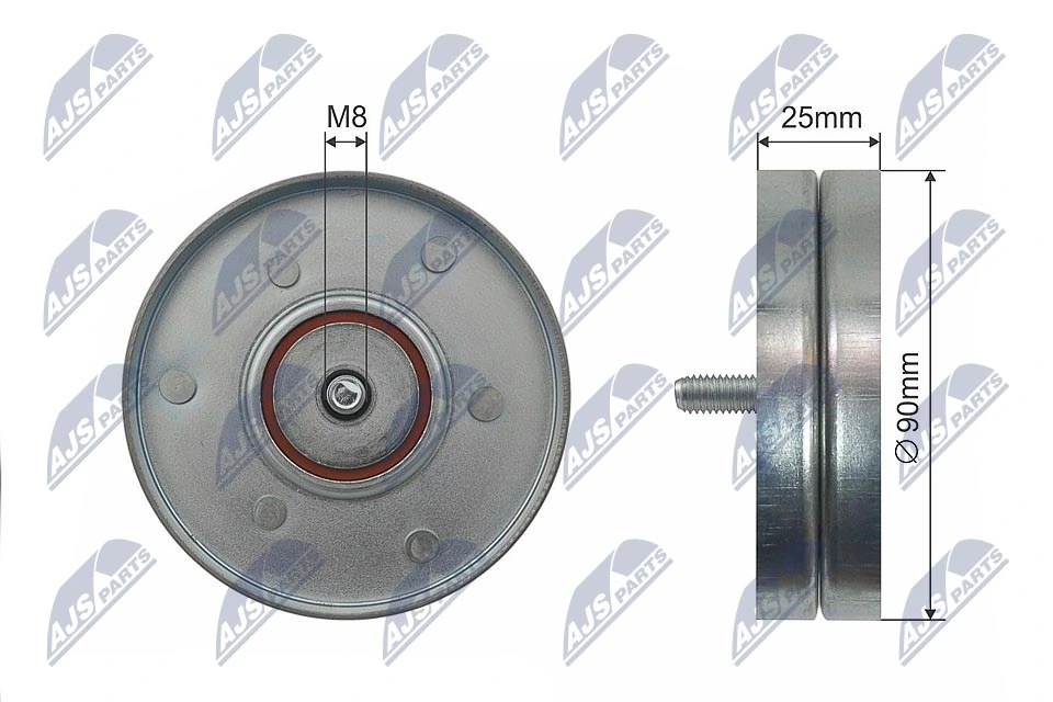 Deflection/Guide Pulley, V-ribbed belt RNK-VW-021