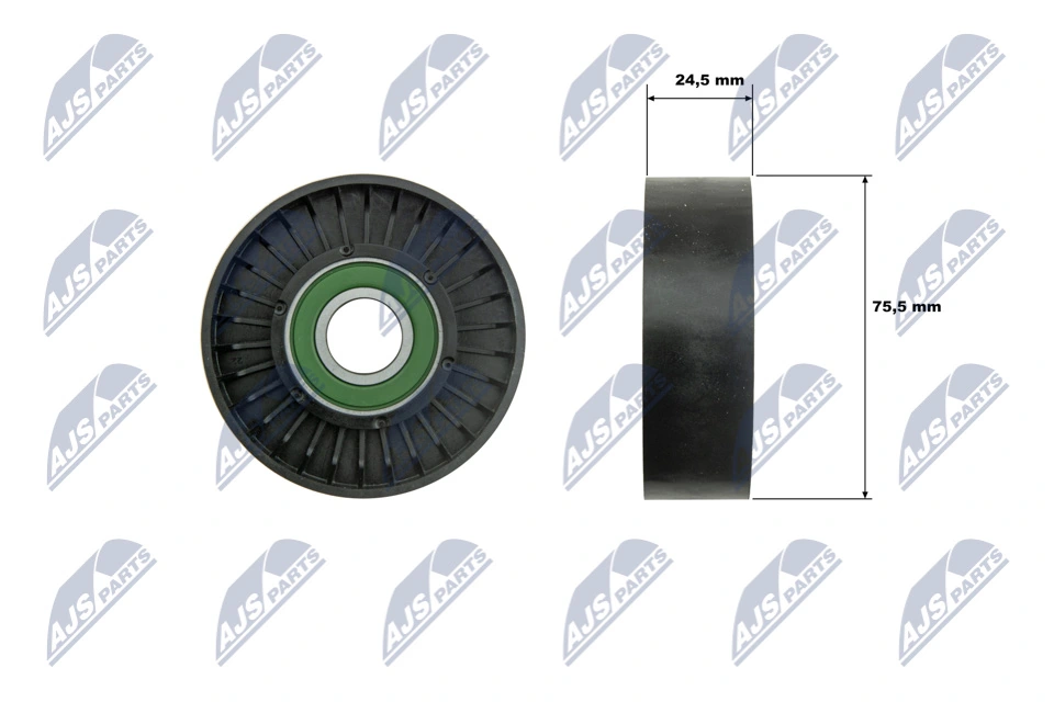 Tensioner Pulley, V-ribbed belt RNK-FR-069