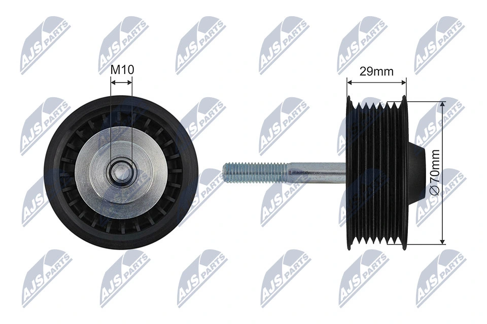 Tensioner Pulley, V-ribbed belt RNK-PS-002