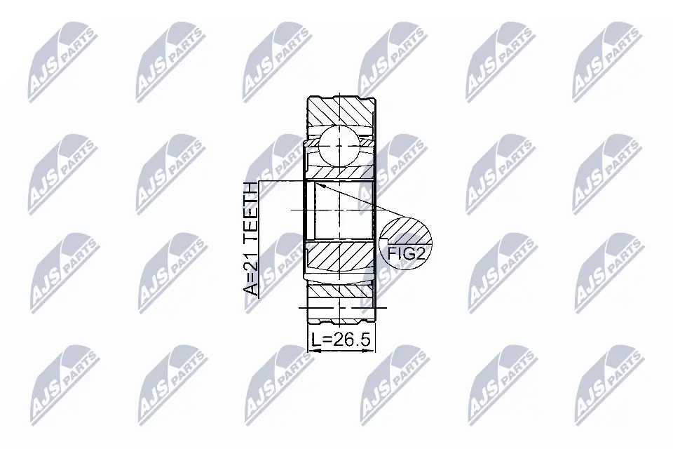Joint, propshaft NPW-SU-011