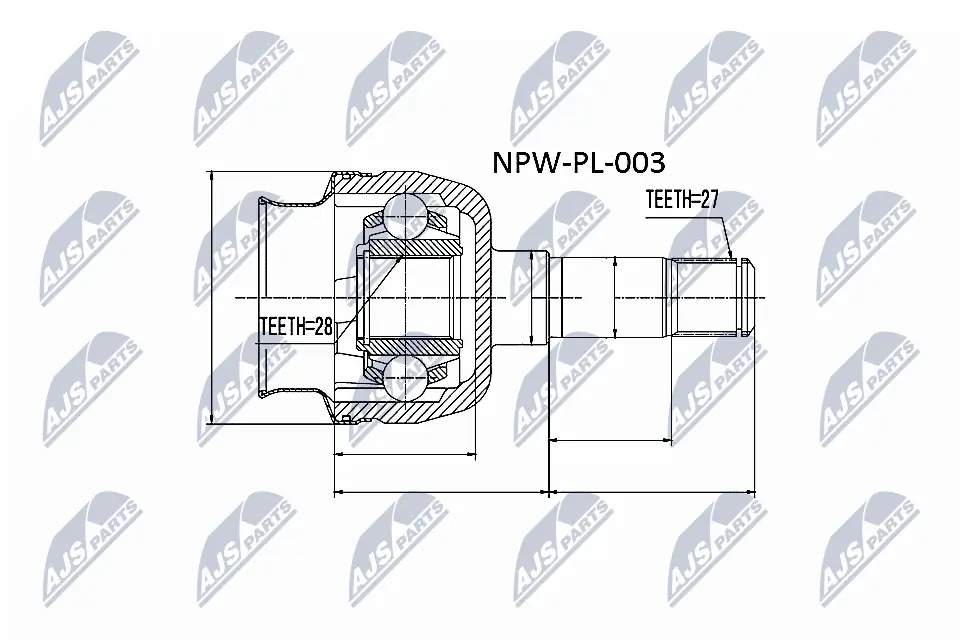 Joint Kit, drive shaft NPW-PL-003