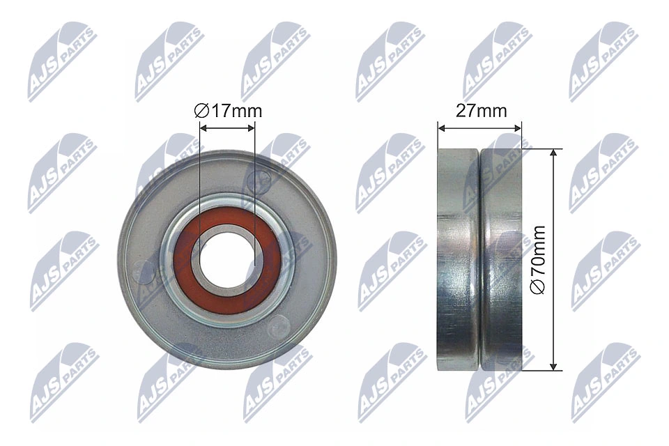 Tensioner Pulley, V-ribbed belt RNK-NS-044