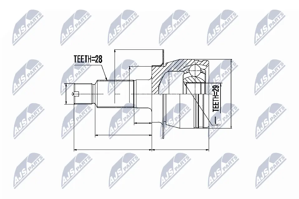 Joint Kit, drive shaft NPZ-SU-026