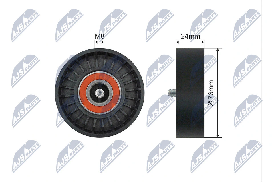 Tensioner Pulley, V-ribbed belt RNK-VV-017