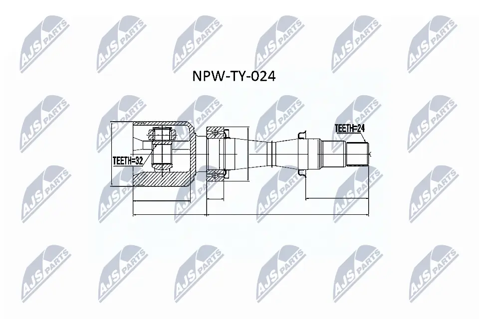 Joint Kit, drive shaft NPW-TY-024