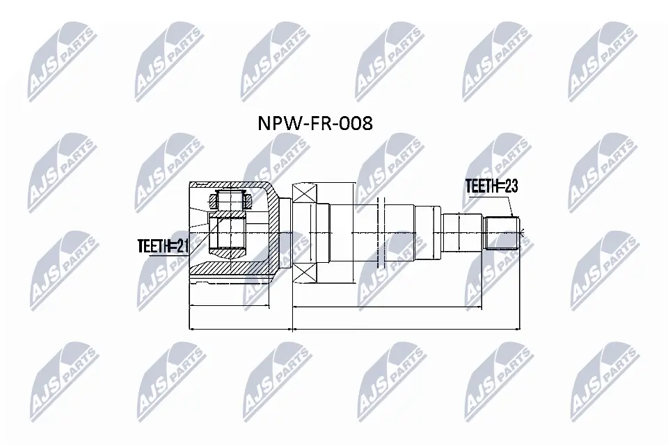 Joint Kit, drive shaft NPW-FR-008