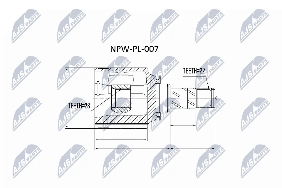 Joint Kit, drive shaft NPW-PL-007