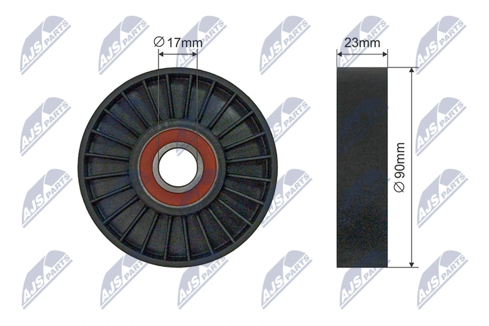 Tensioner Pulley, V-ribbed belt RNK-SA-006