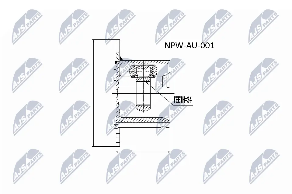 Joint Kit, drive shaft NPW-AU-001
