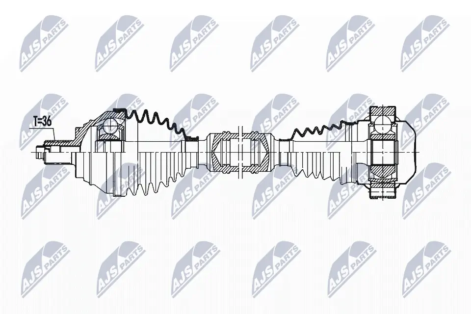 Drive Shaft NPW-VW-193